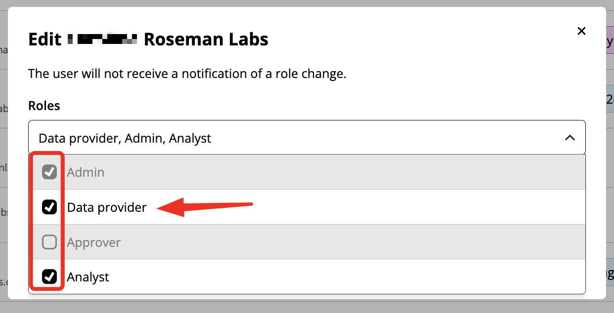 How to change user roles or delete users (Admin)